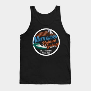 Matterhorn Bobsled Garage - White Circle For Darker Fabrics Tank Top